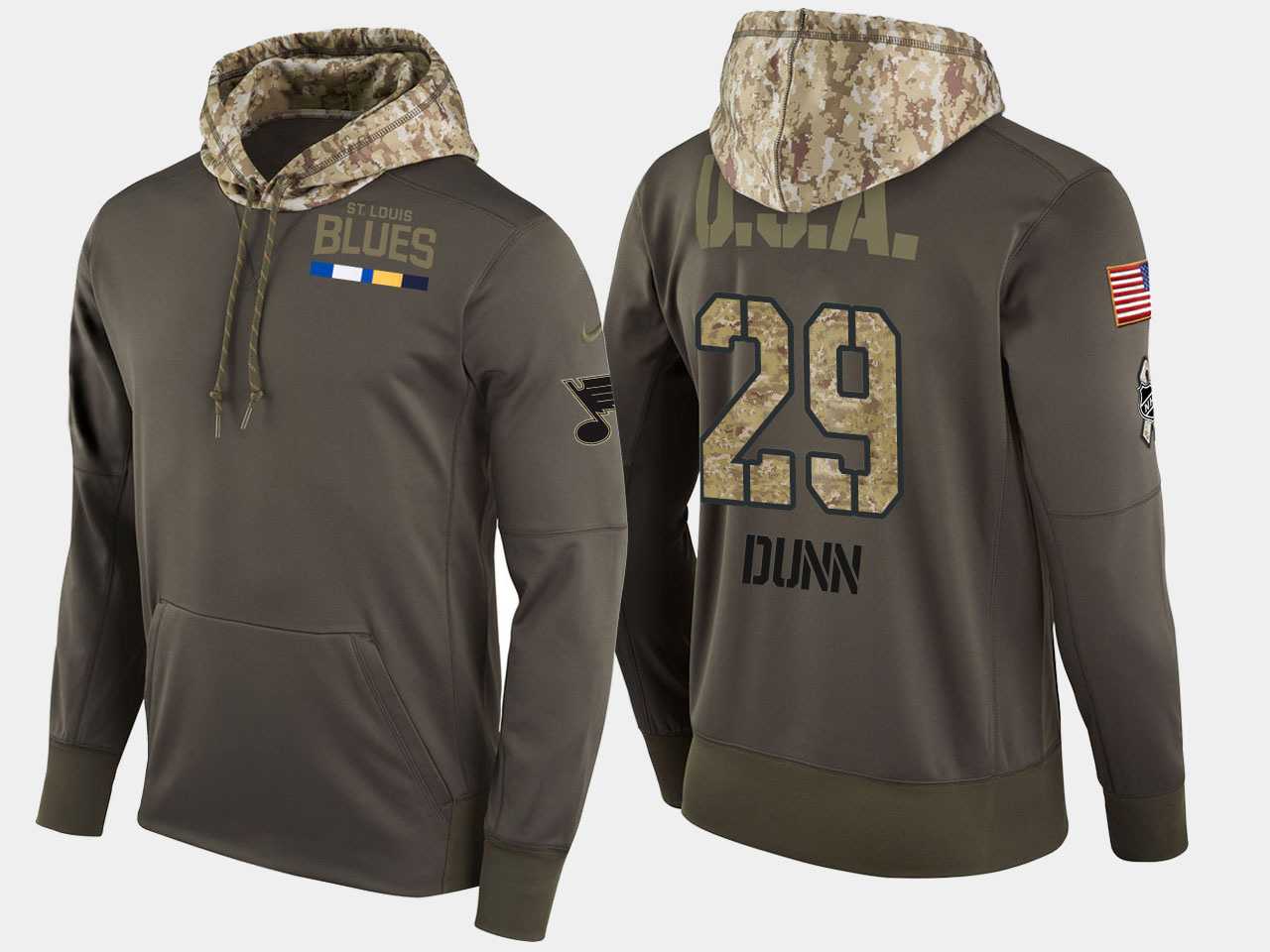 Nike Blues 29 Vince Dunn Olive Salute To Service Pullover Hoodie,We sell and wholesale Nike Blues 29 Vince Dunn Olive Salute To Service Pullover Hoodie on line form chian!